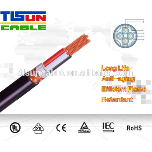 TFR-CVV-SB 0.6/1KV Tray Flame-Retardant PVC Sheathed Copper Braid Shield Control Cable